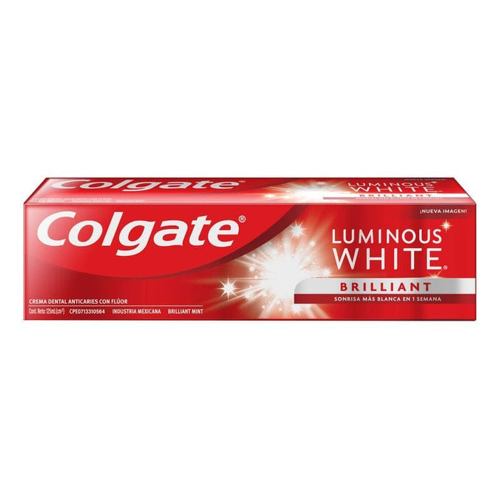 Pasta Dental Colgate Luminous White Brilliant 125 ml - Farmacias Arrocha