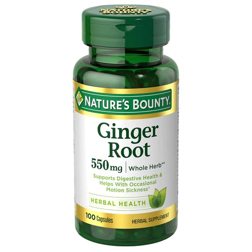 Nature's Bounty Ginger Root 550 Mg 100U - Farmacias Arrocha