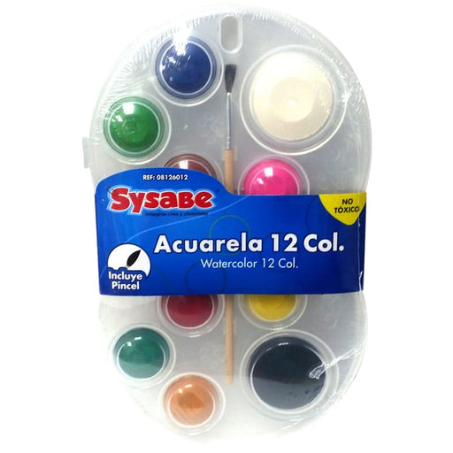 Sysabe Acuarela Sysabe Deluxe 12 Colores - Farmacias Arrocha