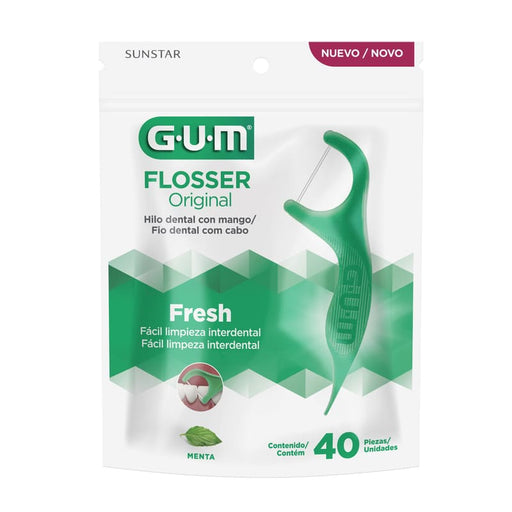 Gum Gum Flosser Green 40Ct Pr Sp - Farmacias Arrocha