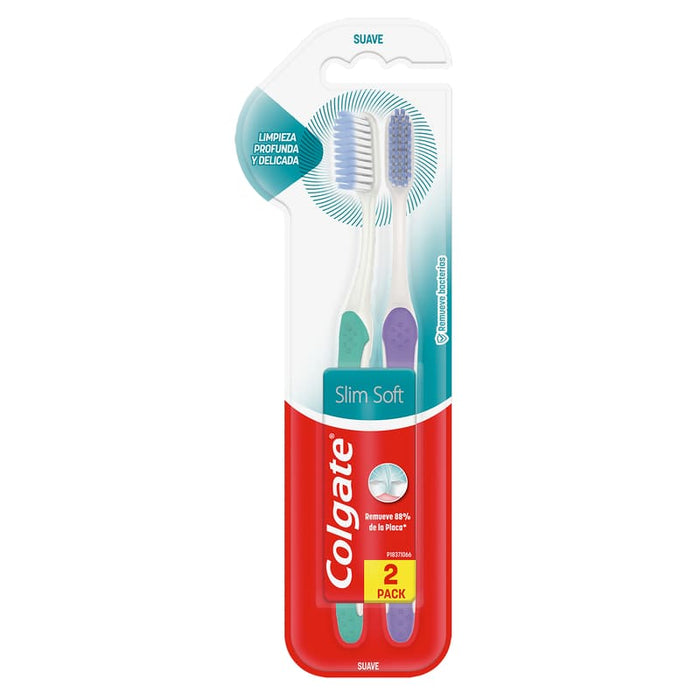 Cepillo Dental Colgate Slim Soft 2 Pack - Farmacias Arrocha