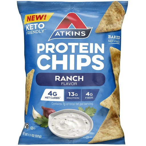 Atkins Protein Chips Ranch Flavor 32g - Farmacias Arrocha