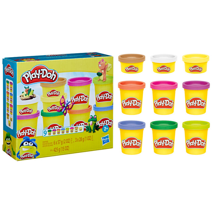 Play-Doh - Arcoíris Brillante 9 Pack - Farmacias Arrocha
