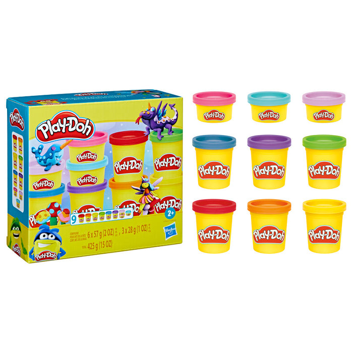 Play-Doh - Arcoíris Brillante 9 Pack - Farmacias Arrocha