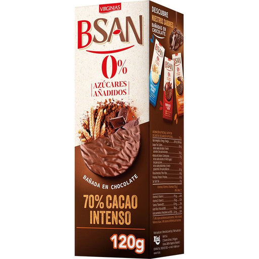Virginias BSAN Galleta Bañada En Chocolate 70% Cacao Intenso - Farmacias Arrocha