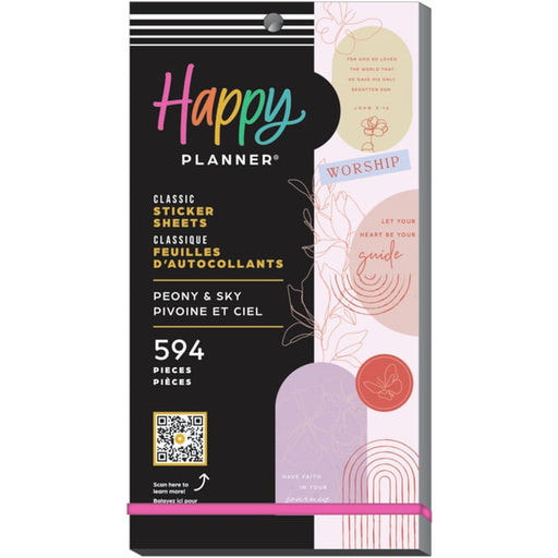 Happy Planner Peony & Sky Faith 30 Sheet Sticker Value Pack - Farmacias Arrocha