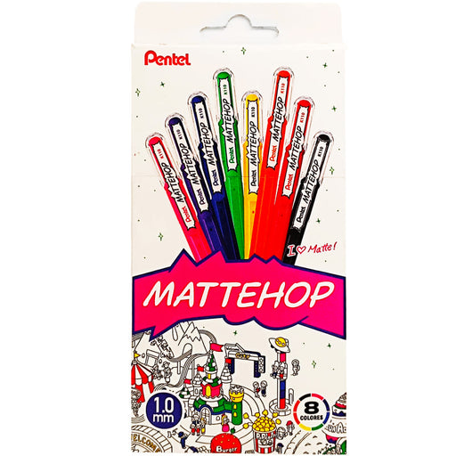 Pentel Mattehop 8 colores. 1.0mm - Farmacias Arrocha