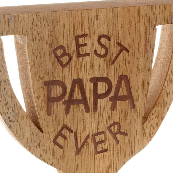 Hallmark Cartel con cita en forma de trofeo Best Papa Ever, 5,3 x 6 - Farmacias Arrocha