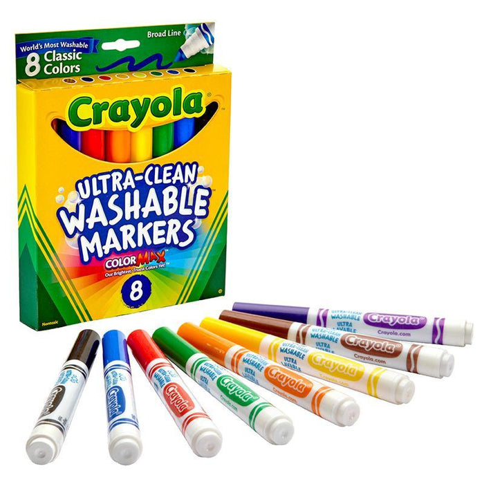 Crayola Mkr 8Ct Bl Wh Clssc 24Pk Green 12 - Farmacias Arrocha