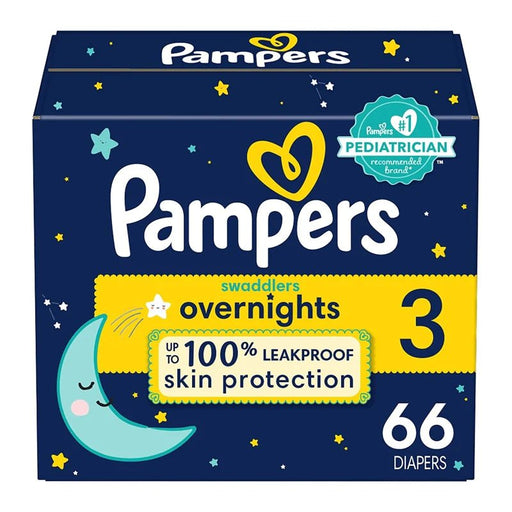 Pampers Swaddlers Overnights S3 Super1/66 - Farmacias Arrocha