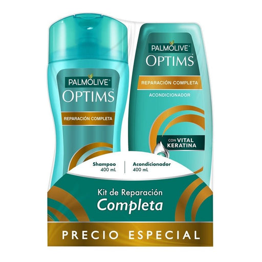 Shampoo Palmolive Optims Reparación Completa 400 ml + Acondicionador 400 ml - Farmacias Arrocha