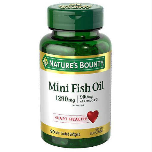 Nature's Bounty Mini Fish Oil 1290mg X 90 Softgels - Farmacias Arrocha