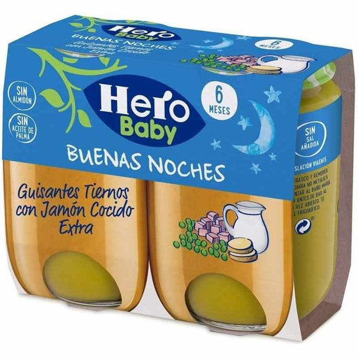 Hero Baby Buenas Noches Guisantes Con Jamón - Farmacias Arrocha
