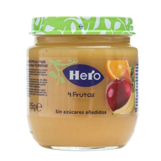 Hero Baby 4 Frutas 115 Gr - Farmacias Arrocha