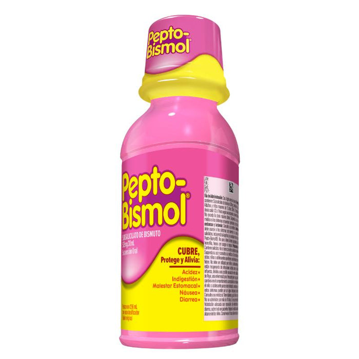 Pepto-Bismol Suspensión Sabor Original 236 Ml - Alivio Para El Malestar Estomacal