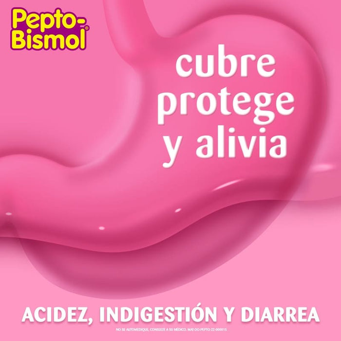 Pepto-Bismol Suspensión Sabor Original 118 Ml - Alivio Para El Malestar Estomacal - Farmacias Arrocha