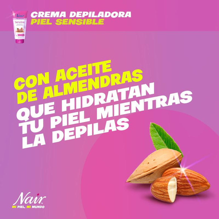 Nair Crema Depilatoria Para Piel Sensible 150Ml