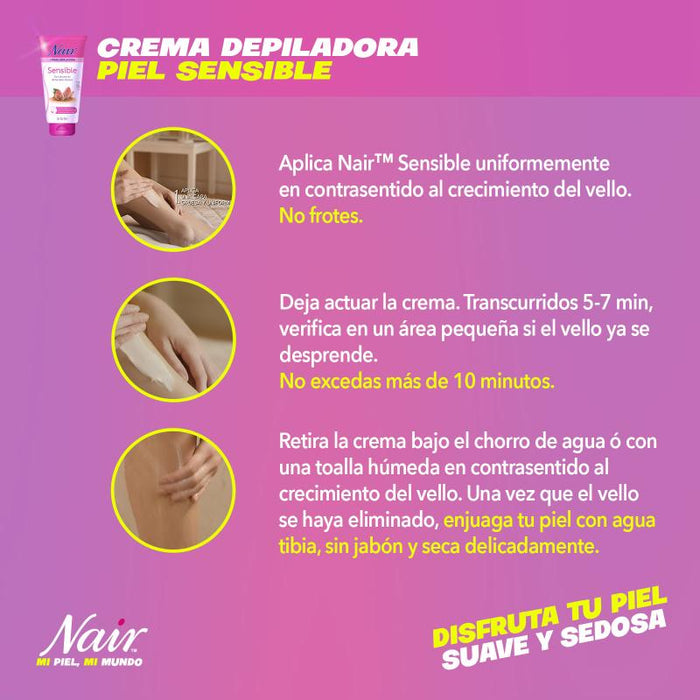 Nair Crema Depilatoria Para Piel Sensible 150Ml