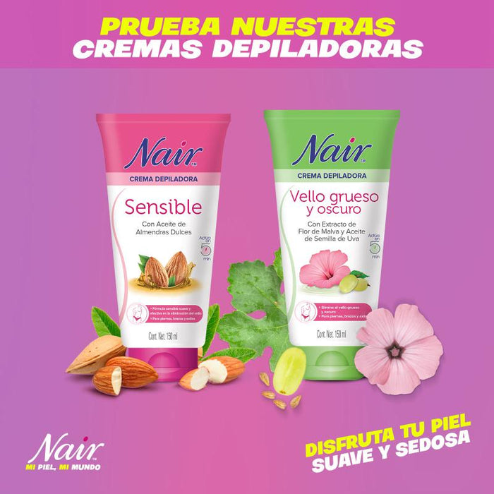 Nair Crema Depilatoria Para Piel Sensible 150Ml