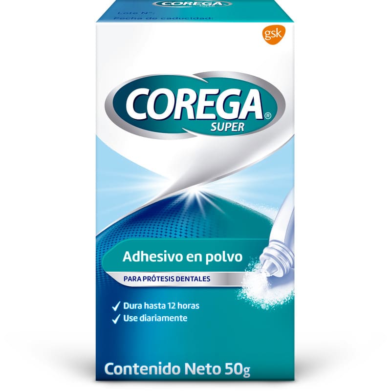 Corega Super Adhesivo En Polvo De 50 Gramos - Farmacias Arrocha