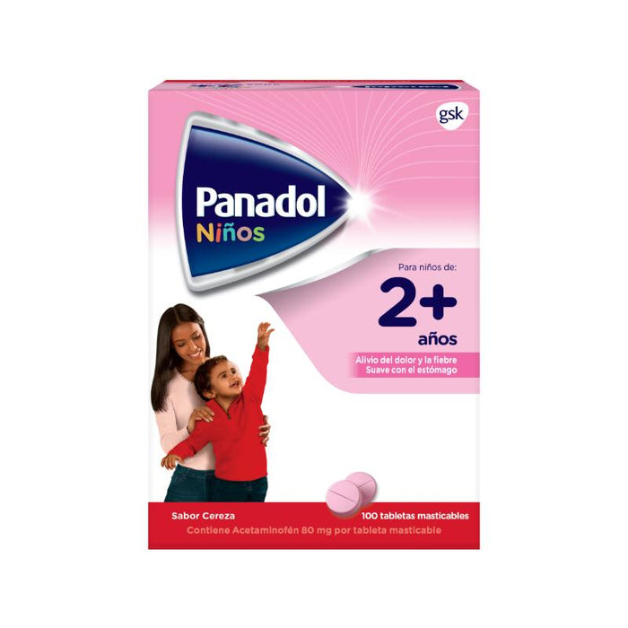 Panadol Niños Tabletas x100