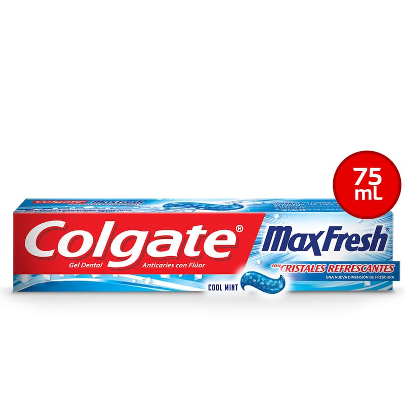なっち　0527 Pasta Dental Colgate Max Fresh Cool Mint 75 ml - Farmacias Arrocha