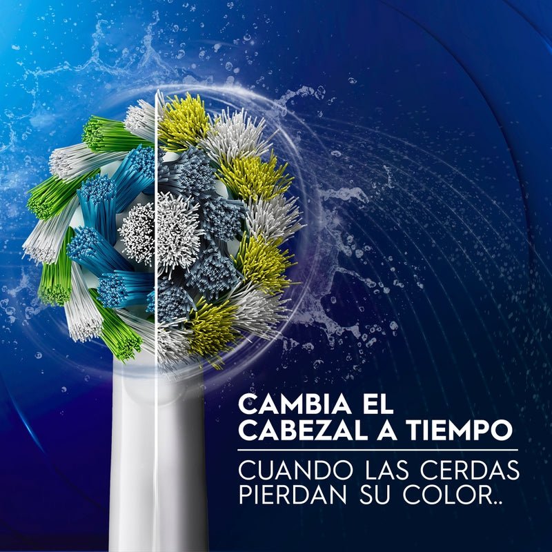 Cepillo de dientes Eléctrico, Oral - B Power, Cabezal Redondo Precision Clean, Blanco - Farmacias Arrocha