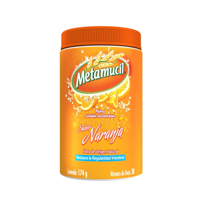 Metamucil Fibra Natural Sabor Naranja 174 G - 30 Dosis - Farmacias Arrocha