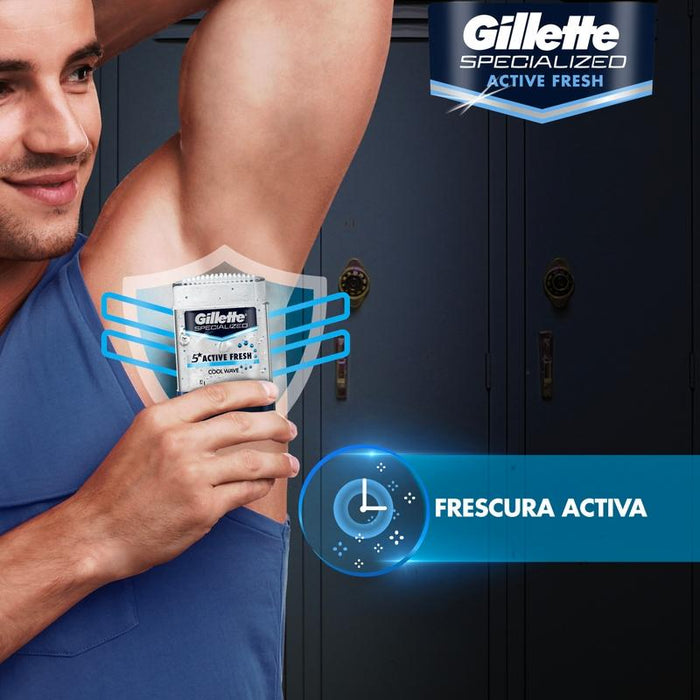 Gel Antitranspirante Gillette Specialized Cool Wave 82 g