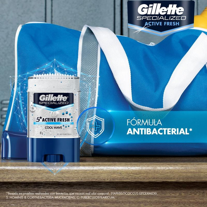 Gel Antitranspirante Gillette Specialized Cool Wave 82 g