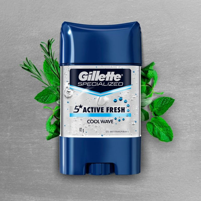 Gel Antitranspirante Gillette Specialized Cool Wave 82 g