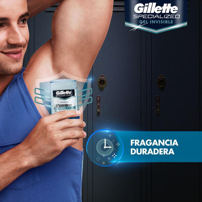 Gel Invisible Antitranspirante Gillette Specialized Arctic Ice 82 g