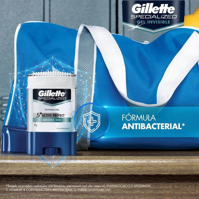 Gel Invisible Antitranspirante Gillette Specialized Arctic Ice 82 g