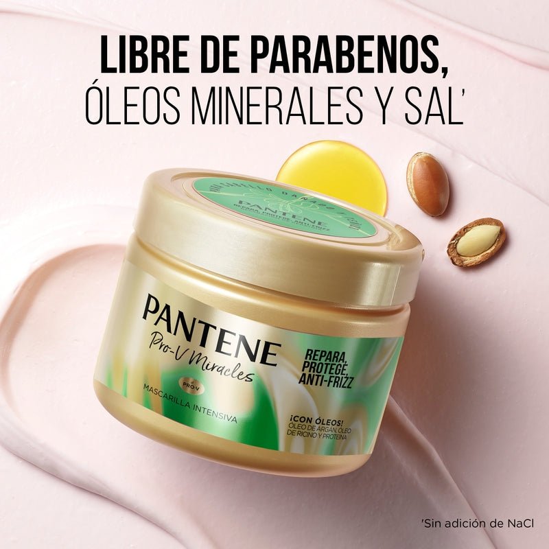 Mascarilla Intensiva Pantene Pro - v Miracles Repara, Protege, Anti - frizz 300 ml - Farmacias Arrocha