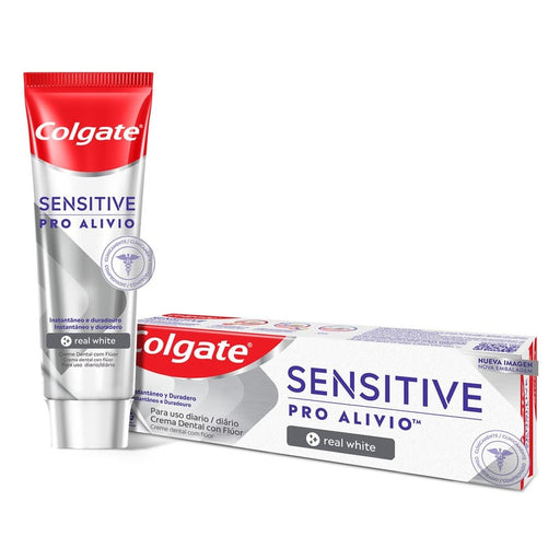 Pasta Dental Colgate Sensitive Pro-Alivio Real White 75 ml - Farmacias Arrocha