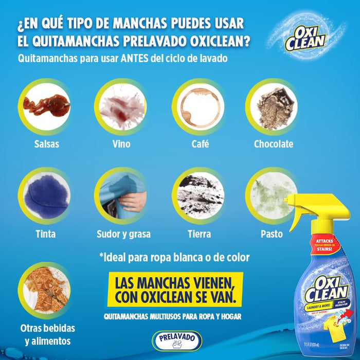 Oxiclean Removedor De Manchas En Spray Líquido