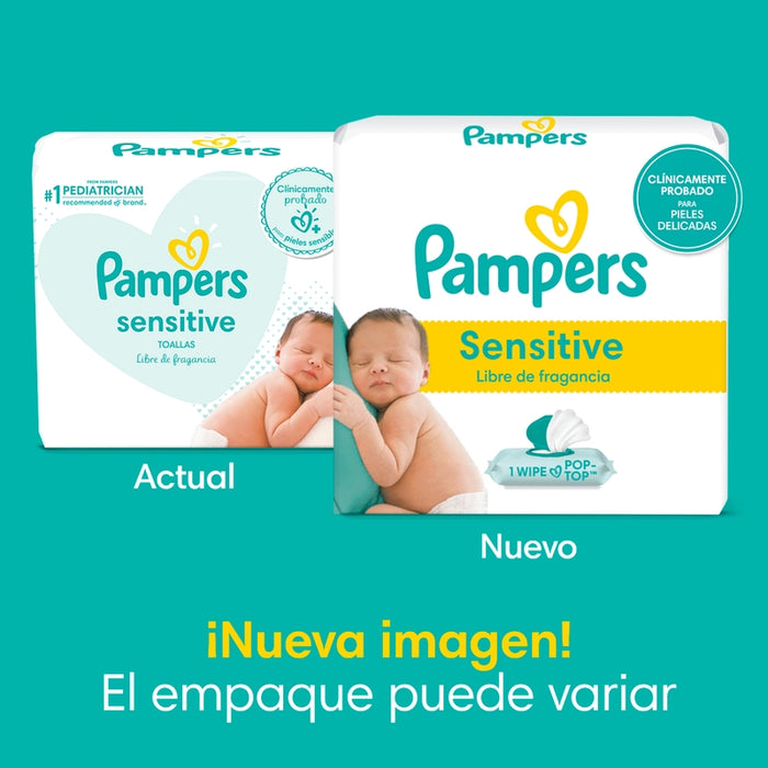 Toallitas húmedas Pampers Sensitive 56 unidades