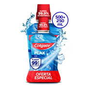 Enjuague Bucal Colgate Plax Ice 500 ml + 250 ml - Farmacias Arrocha