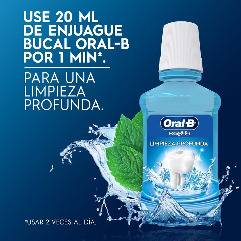 Enjuague Bucal Oral - B Complete, con Flúor y sabor a menta, 250 ml - Farmacias Arrocha