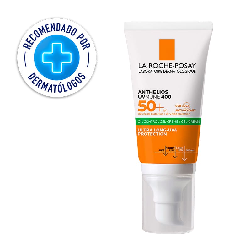 La Roche Posay Anthelios Uvmune 400 Oil Control Toque Seco Protector Solar Spf50 50Ml - Farmacias Arrocha
