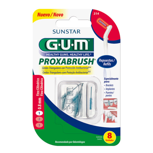 Gum Repuesto Proxabrush 0.8 Cilindrico Fino - Farmacias Arrocha