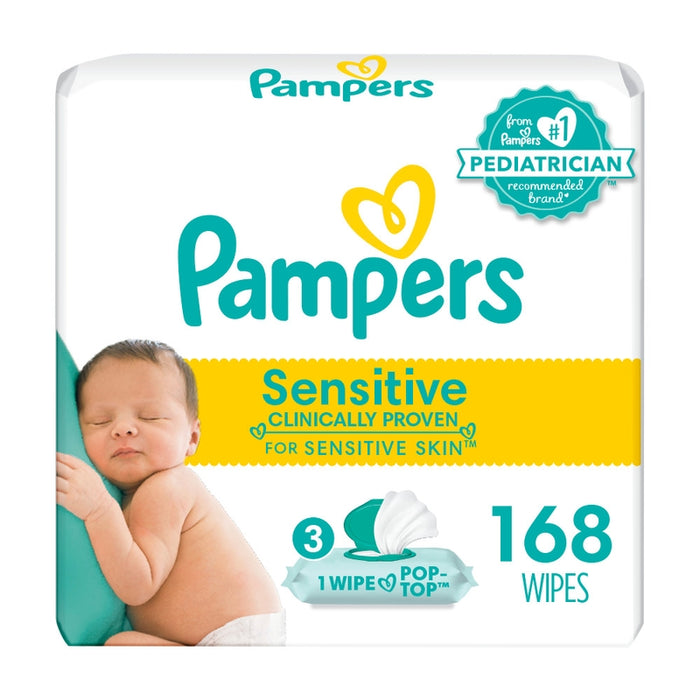 Toallitas húmedas Pampers Sensitive 168 unidades