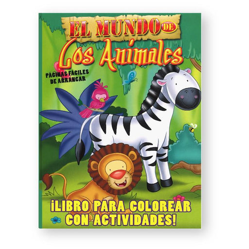 Libro Para Colores El Mundo De Los Animales 96Pag - Farmacias Arrocha