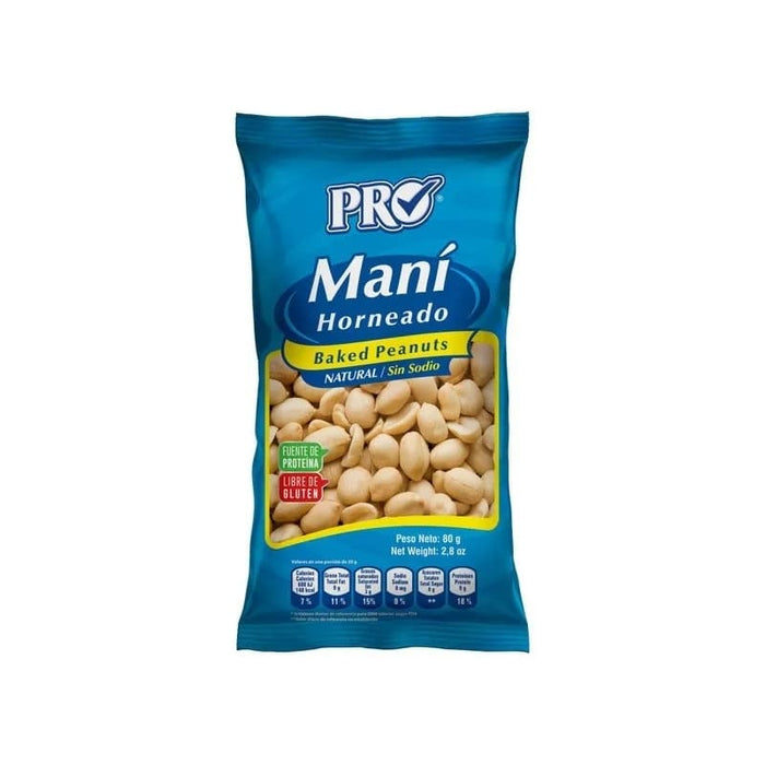 Pro Maní Horneado Natural 80gr - Farmacias Arrocha