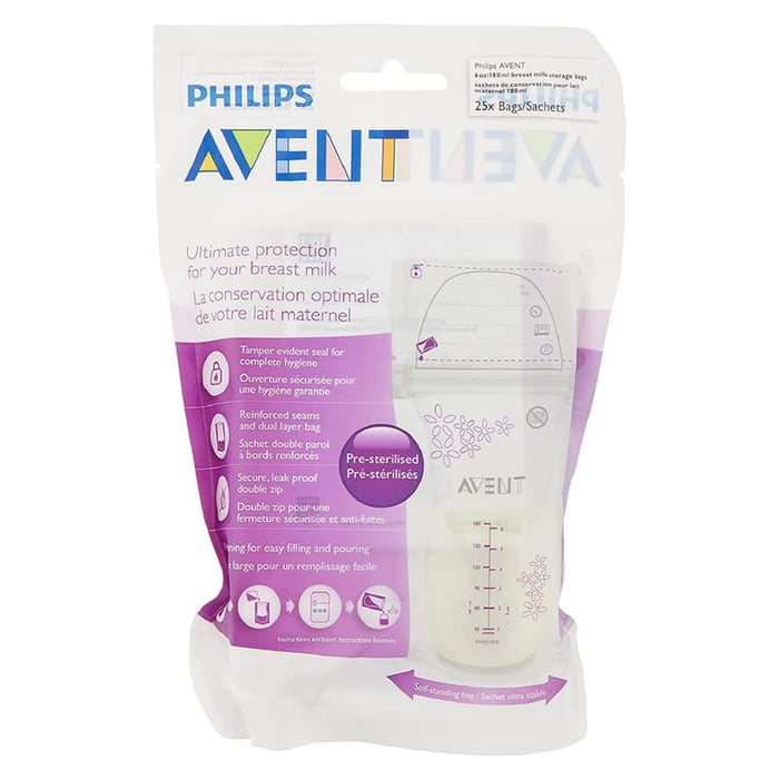 Avent 25 Unds De Bolsas Recolectoras De Leche Materna 6Oz - Farmacias Arrocha