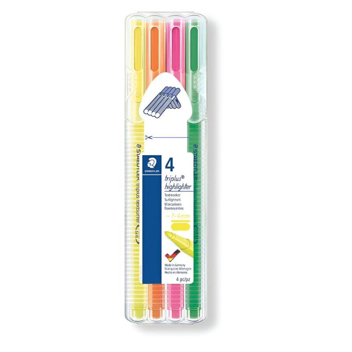 Staedtler Estuche de 4 Rotuladores Fluorosecente