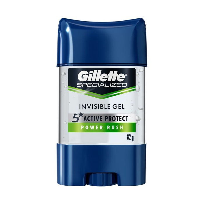 Gel Invisible Antitranspirante Gillette Specialized Power Rush 82 g