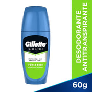 Roll-on Antitranspirante Gillette Power Rush 60 Gr / 57 ml - Farmacias Arrocha