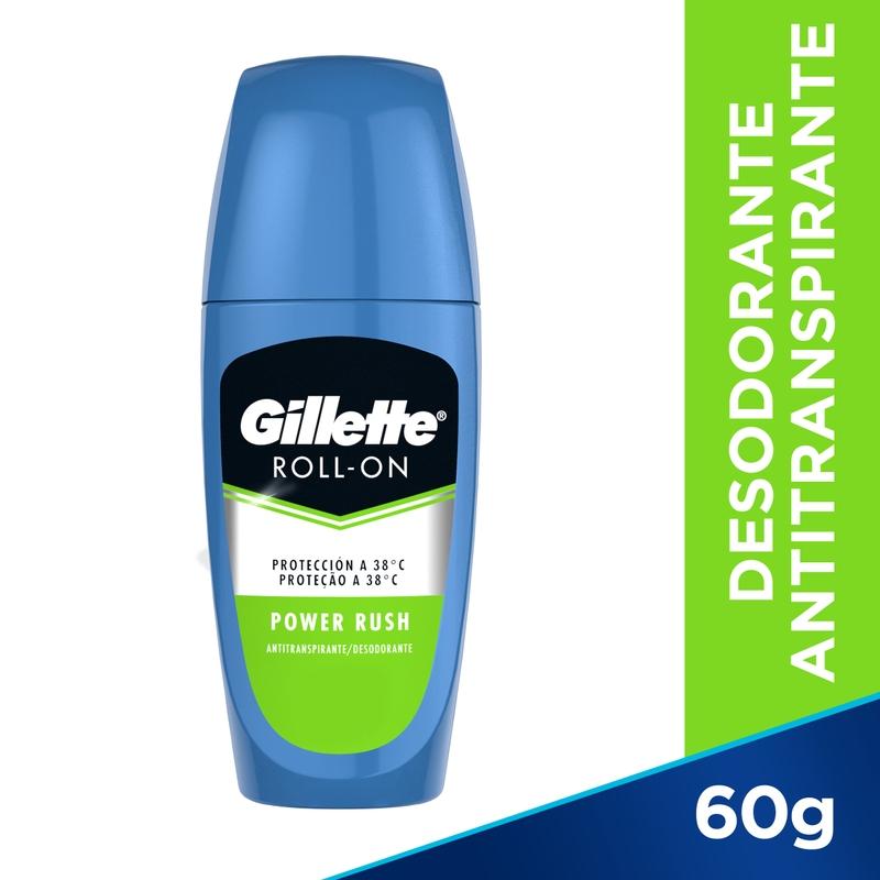Roll-on Antitranspirante Gillette Power Rush 60 Gr / 57 ml - Farmacias Arrocha
