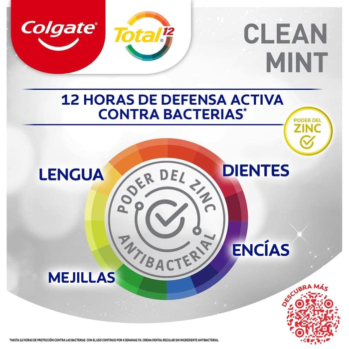 Pasta Dental Colgate Total 12 Clean Mint 170 ml